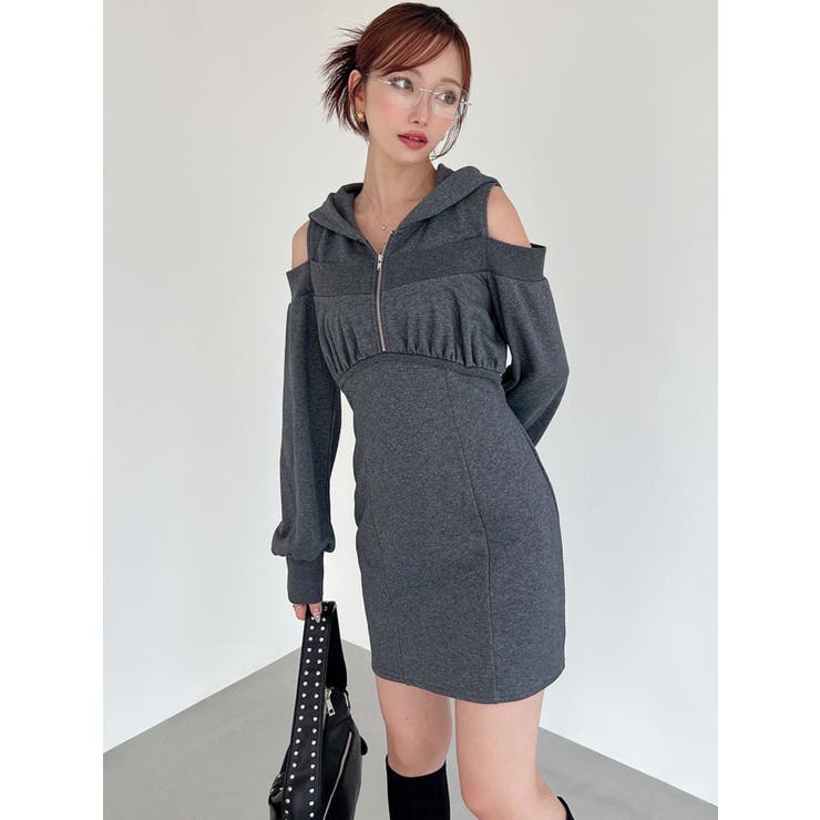 レイヤードフーディミニワンピース[品番：MKSW0066861]｜RESEXXY