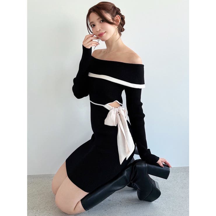 リボンミニニットワンピース | RESEXXY | 詳細画像2 