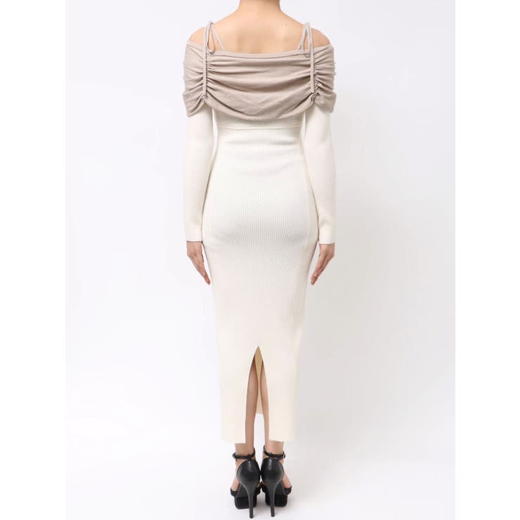 【骨格ストレート向け】バイカラーニットワンピース | RESEXXY | 詳細画像26 