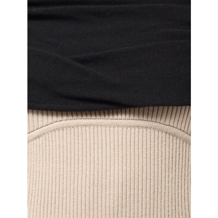 【骨格ストレート向け】バイカラーニットワンピース | RESEXXY | 詳細画像32 