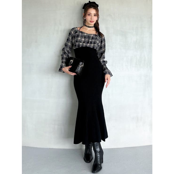 チョーカードッキングマーメイドワンピース[品番：MKSW0066862