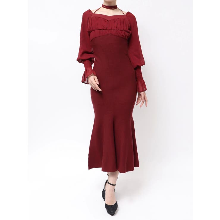 チョーカードッキングマーメイドワンピース[品番：MKSW0066862