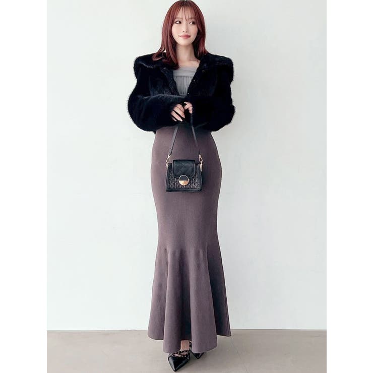 【骨格ウェーブ向け】ドッキングオフショルリボンワンピース | RESEXXY | 詳細画像11 