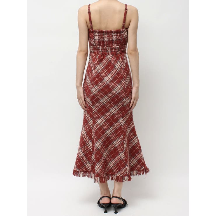 バイアスチェックビスチェワンピース[品番：MKSW0066211