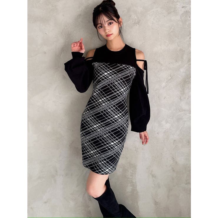 ストリングタイトミニニットワンピース | RESEXXY | 詳細画像15 