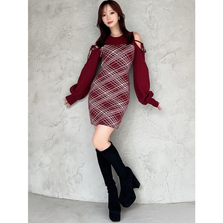 ストリングタイトミニニットワンピース | RESEXXY | 詳細画像4 