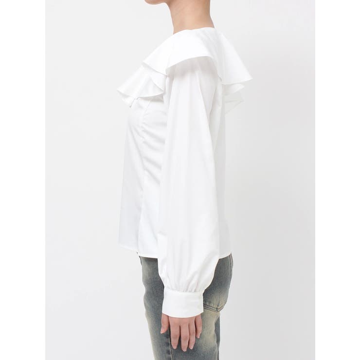 アシンメトリーラッフルブラウス | RESEXXY | 詳細画像16 