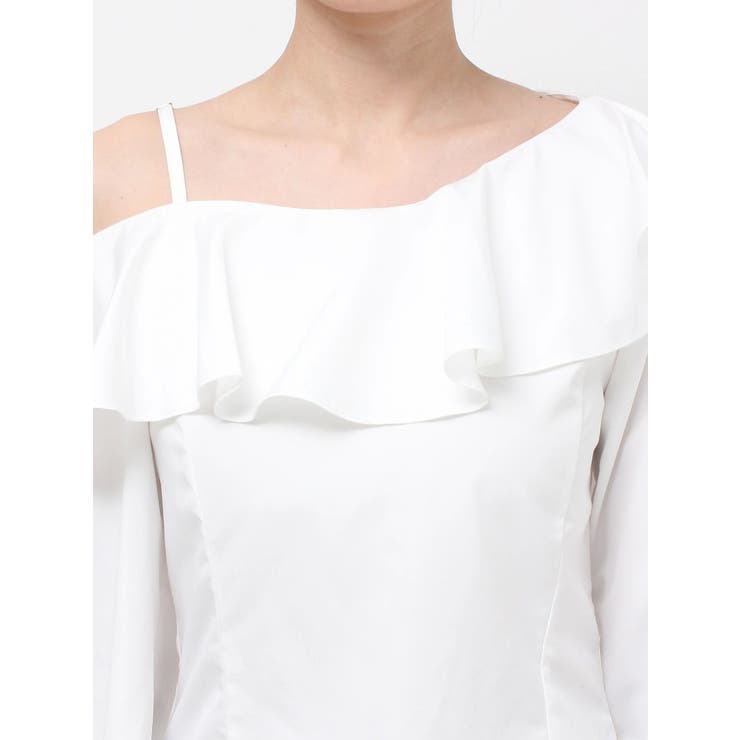 アシンメトリーラッフルブラウス | RESEXXY | 詳細画像18 