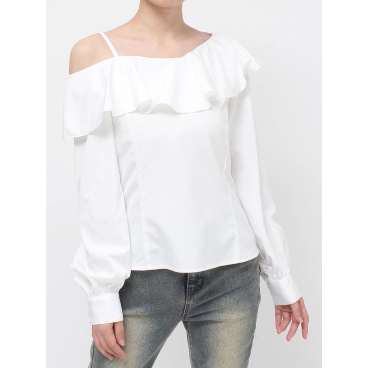 アシンメトリーラッフルブラウス | RESEXXY | 詳細画像26 