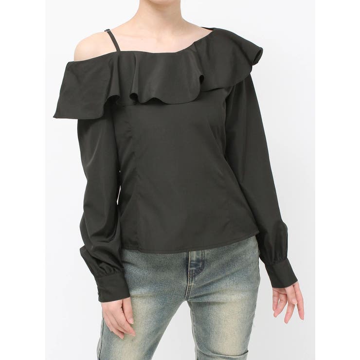 アシンメトリーラッフルブラウス | RESEXXY | 詳細画像27 