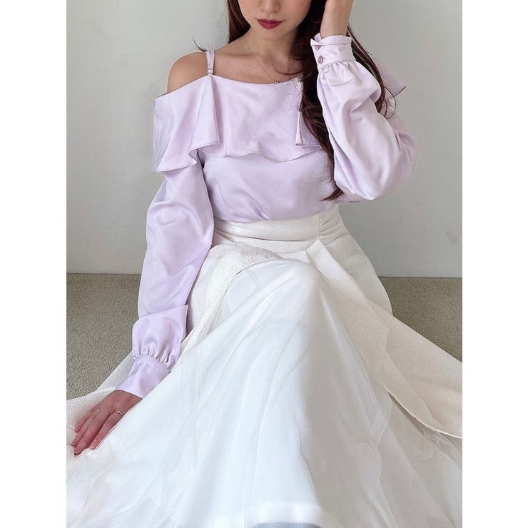 アシンメトリーラッフルブラウス | RESEXXY | 詳細画像8 