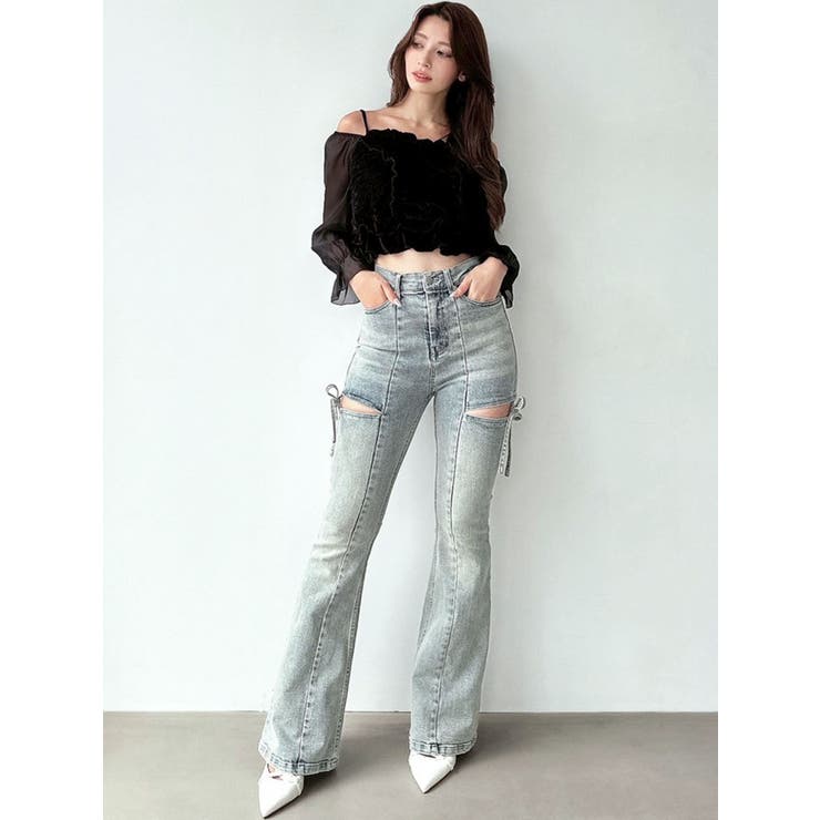 ギャザーベロアペプラムブラウス | RESEXXY | 詳細画像25 