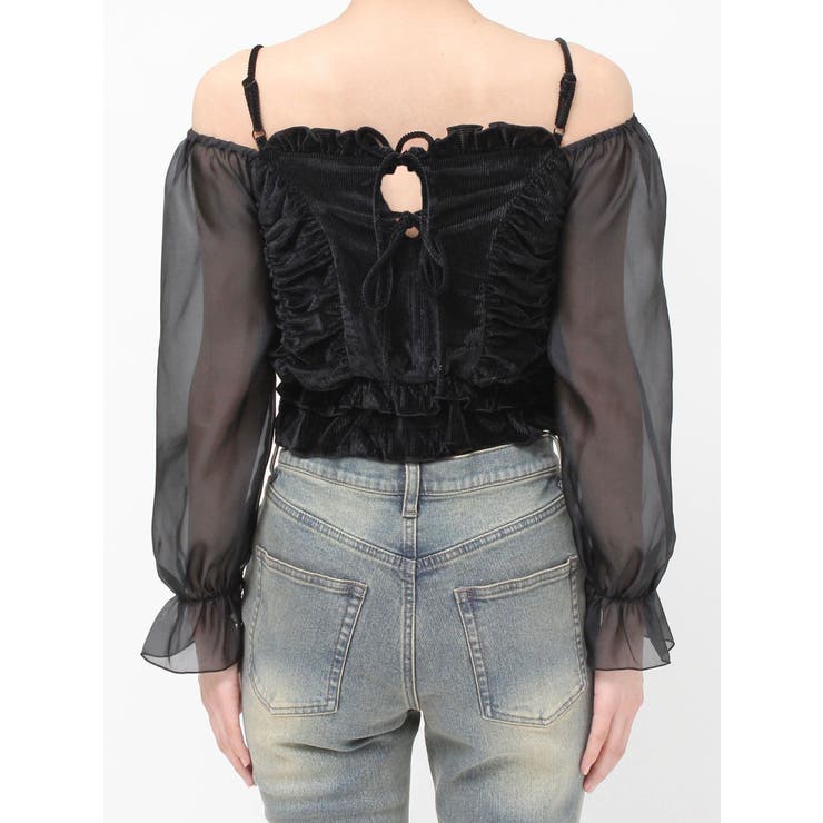 ギャザーベロアペプラムブラウス | RESEXXY | 詳細画像29 