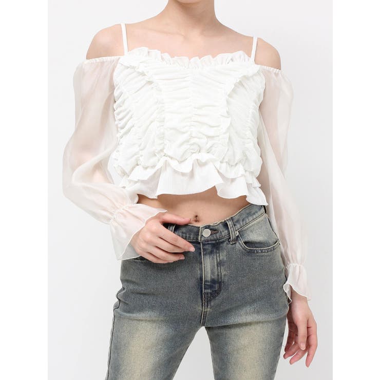 ギャザーベロアペプラムブラウス | RESEXXY | 詳細画像38 