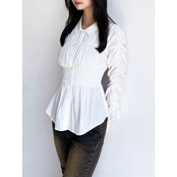 ギャザーデザインチュニックシャツ | RESEXXY | 詳細画像7 