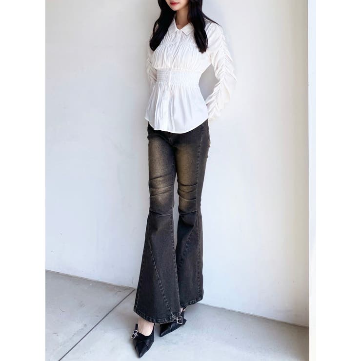 ギャザーデザインチュニックシャツ | RESEXXY | 詳細画像8 