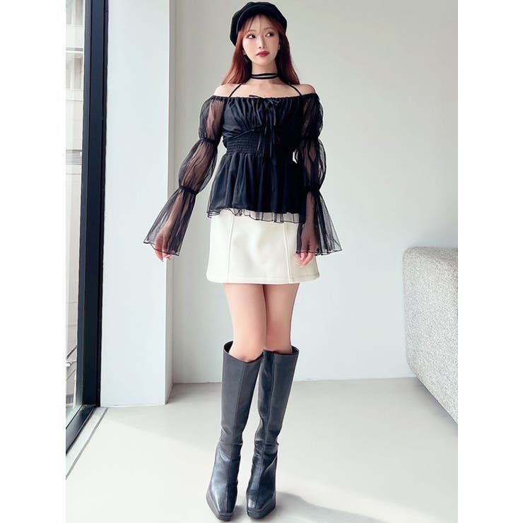 チョーカーリボンチュニックブラウス | RESEXXY | 詳細画像13 