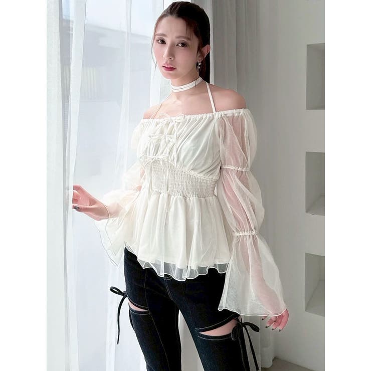 チョーカーリボンチュニックブラウス | RESEXXY | 詳細画像16 