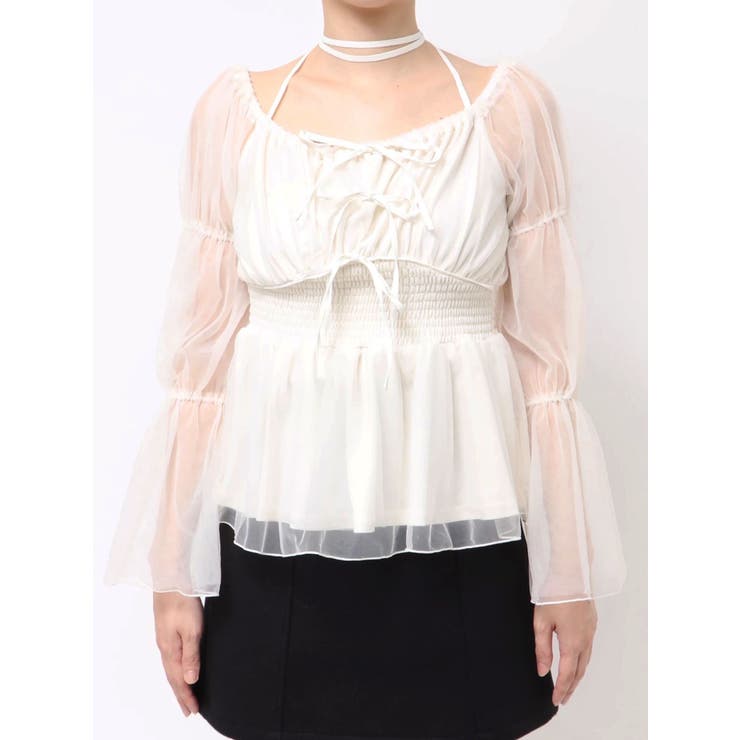 チョーカーリボンチュニックブラウス | RESEXXY | 詳細画像18 