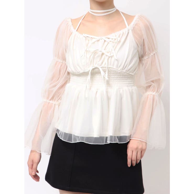 チョーカーリボンチュニックブラウス | RESEXXY | 詳細画像30 