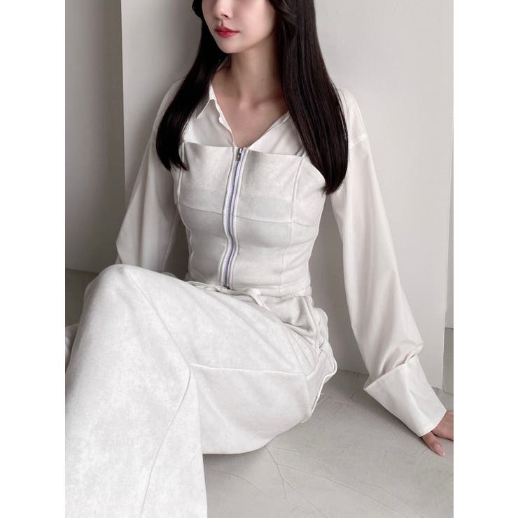 スウェットビスチェドッキングシャツ【セットアップ着用可能】 | RESEXXY | 詳細画像12 