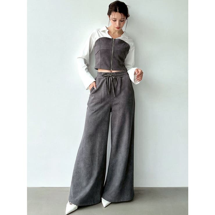 スウェットビスチェドッキングシャツ【セットアップ着用可能】 | RESEXXY | 詳細画像5 