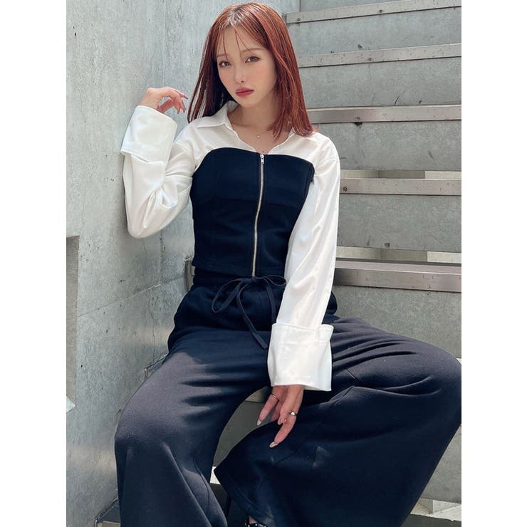 スウェットビスチェドッキングシャツ【セットアップ着用可能】 | RESEXXY | 詳細画像6 