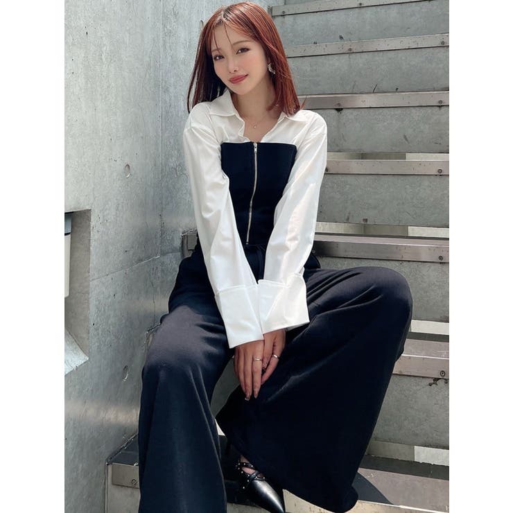 スウェットビスチェドッキングシャツ【セットアップ着用可能】 | RESEXXY | 詳細画像7 