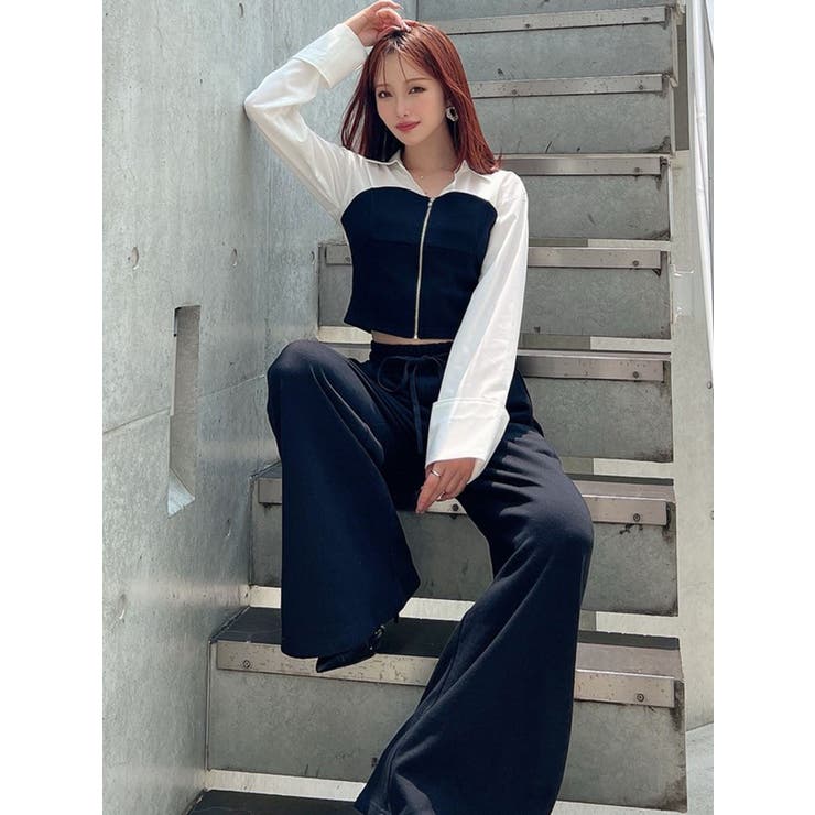 スウェットビスチェドッキングシャツ【セットアップ着用可能】 | RESEXXY | 詳細画像8 