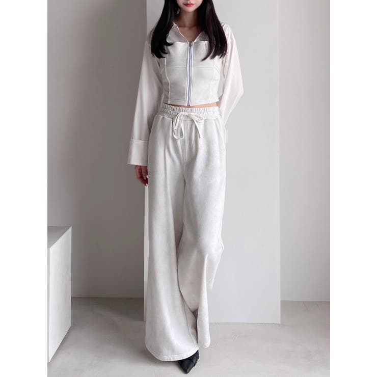 ワイドレッグスウェットパンツ【セットアップ着用可能】 | RESEXXY | 詳細画像15 