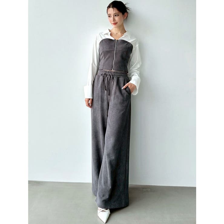 ワイドレッグスウェットパンツ【セットアップ着用可能】 | RESEXXY | 詳細画像3 