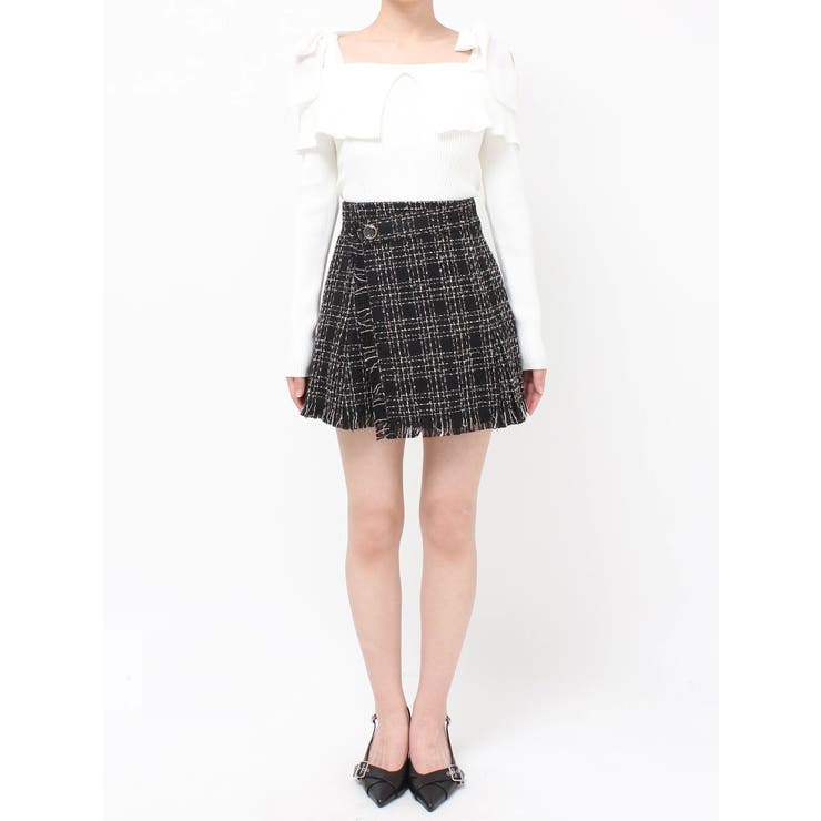 ツイードラップミニスカート | RESEXXY | 詳細画像21 