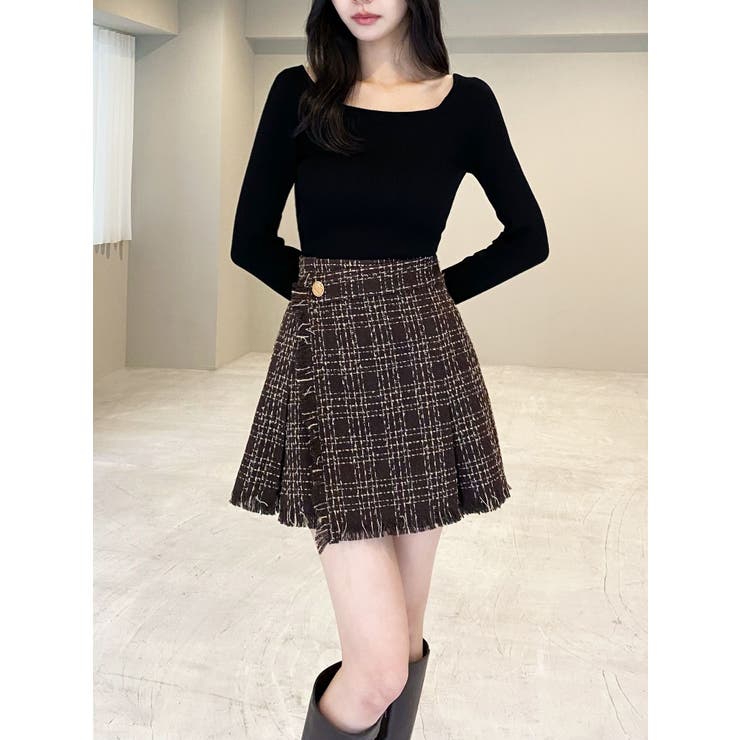 ツイードラップミニスカート | RESEXXY | 詳細画像9 