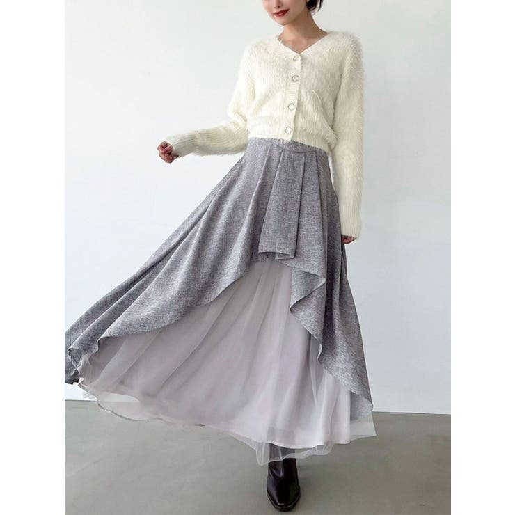 アシンメトリーフレアボリュームスカート | RESEXXY | 詳細画像1 