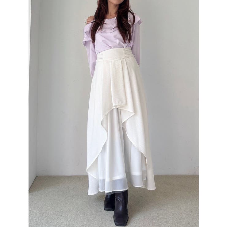 アシンメトリーフレアボリュームスカート | RESEXXY | 詳細画像4 