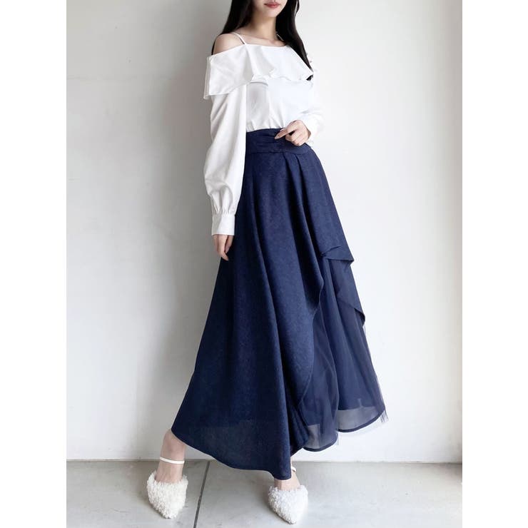 アシンメトリーフレアボリュームスカート | RESEXXY | 詳細画像9 