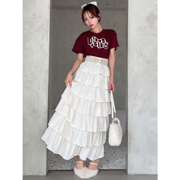 オーバーラップフリルスカート[品番：MKSW0065971]｜RESEXXY