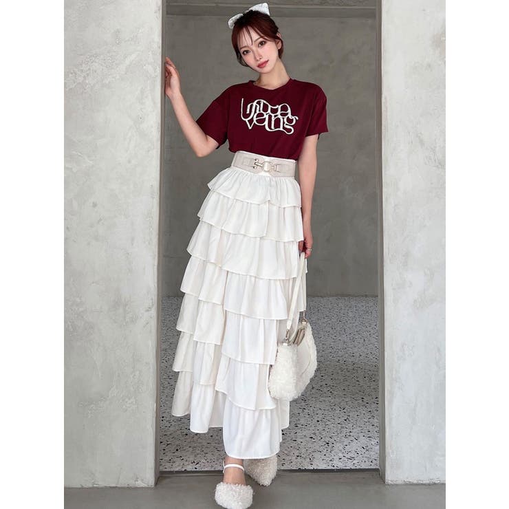 オーバーラップフリルスカート[品番：MKSW0065971]｜RESEXXY