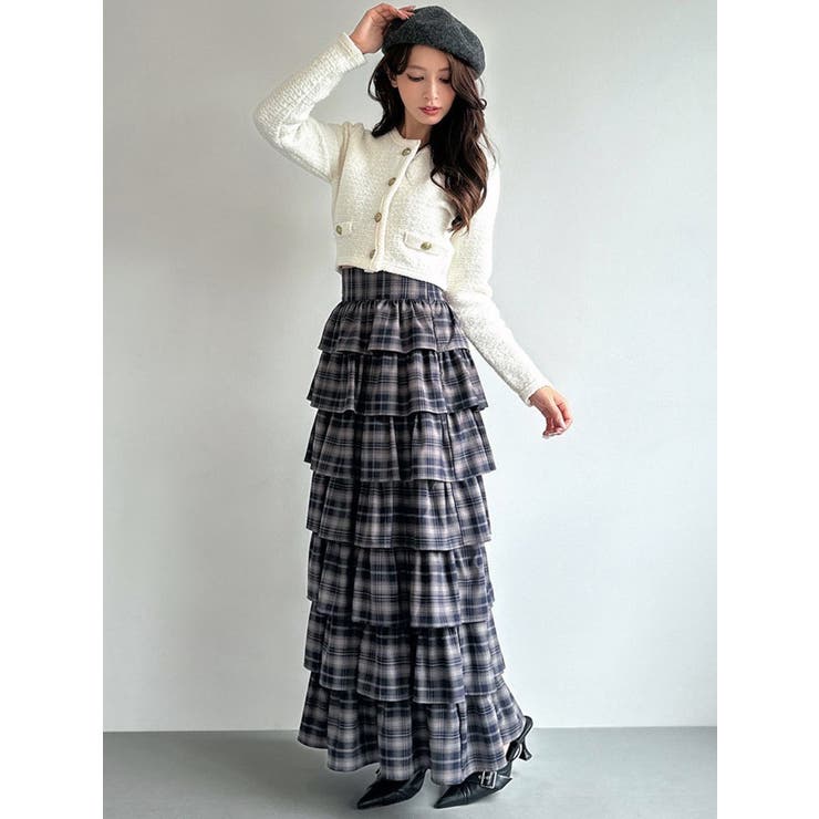 オーバーラップフリルスカート[品番：MKSW0065971]｜RESEXXY