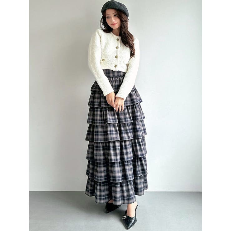 オーバーラップフリルスカート[品番：MKSW0065971]｜RESEXXY