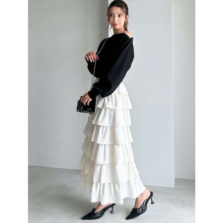 オーバーラップフリルスカート[品番：MKSW0065971]｜RESEXXY