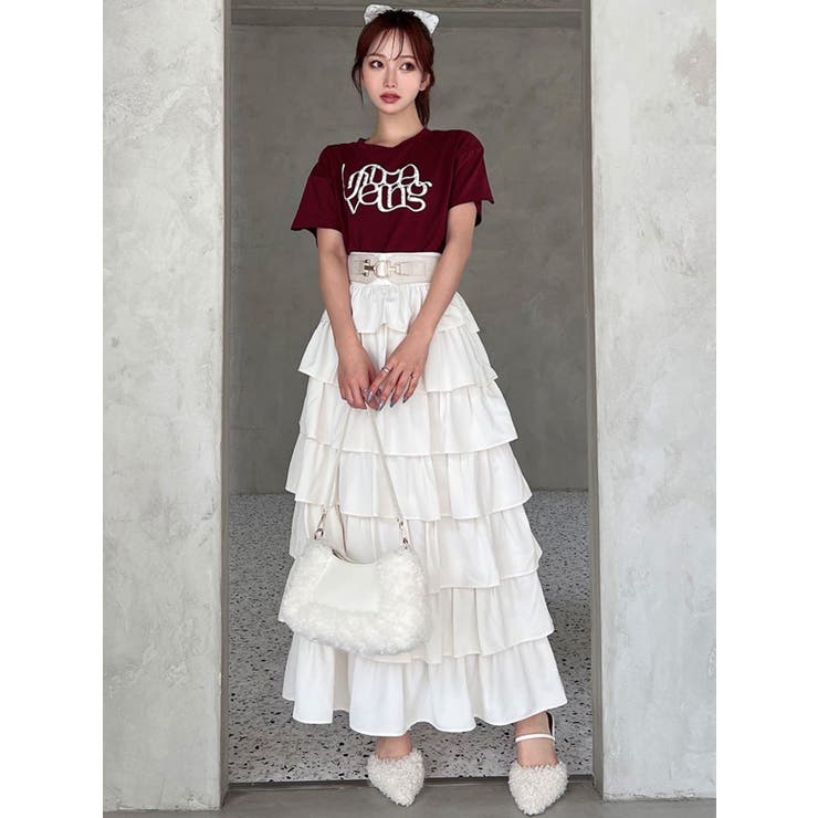 オーバーラップフリルスカート[品番：MKSW0065971]｜RESEXXY