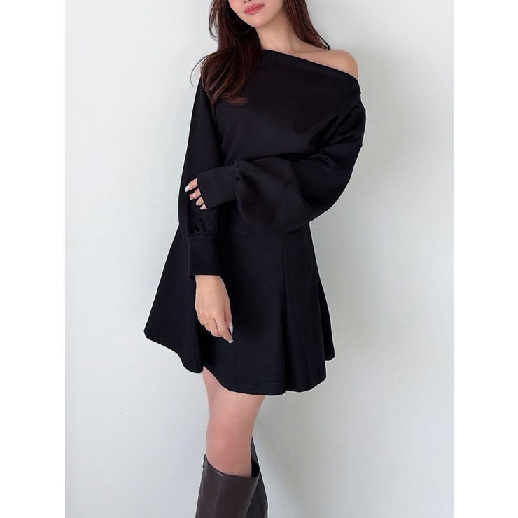 ブラック | スウェットフレアミニスカート【セットアップ着用可能】 | RESEXXY