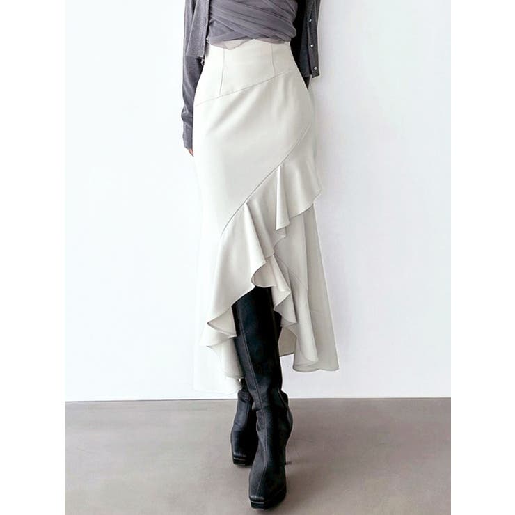 アイボリー | ラッフル切替マーメイドスカート | RESEXXY