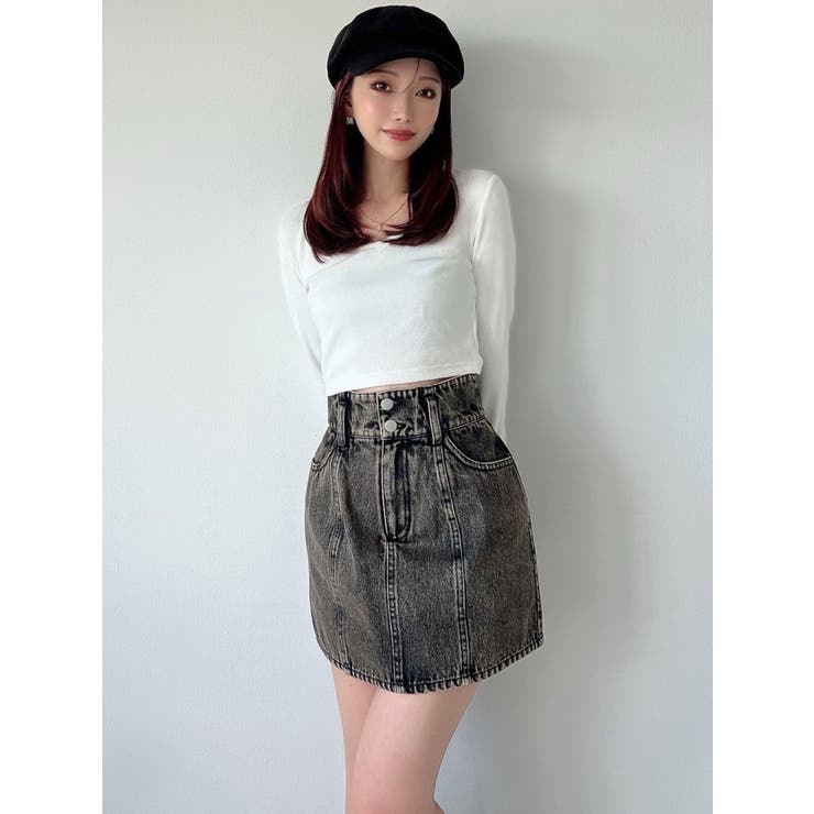 ハイウエストミニスカート【セットアップ着用可能】 | RESEXXY | 詳細画像3 