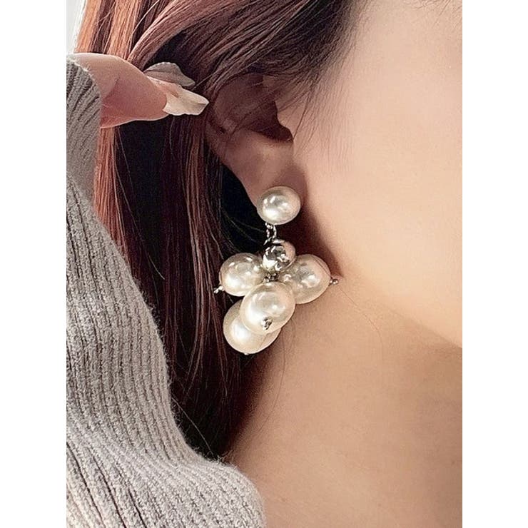 シルバー | ランダムパールピアス | RESEXXY