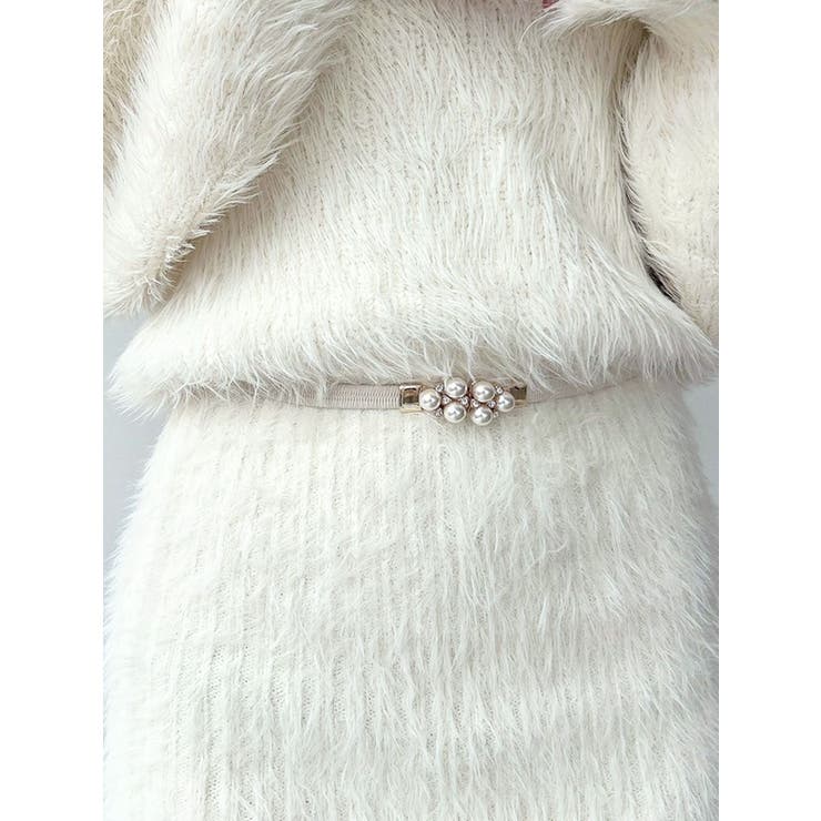 ベージュ | ポイントパールゴムベルト | RESEXXY