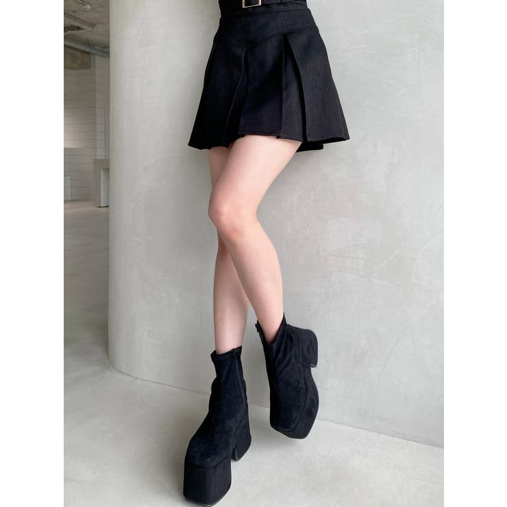 厚底スエードショートブーツ[品番：MKSW0066222]｜RESEXXY（リゼクシー