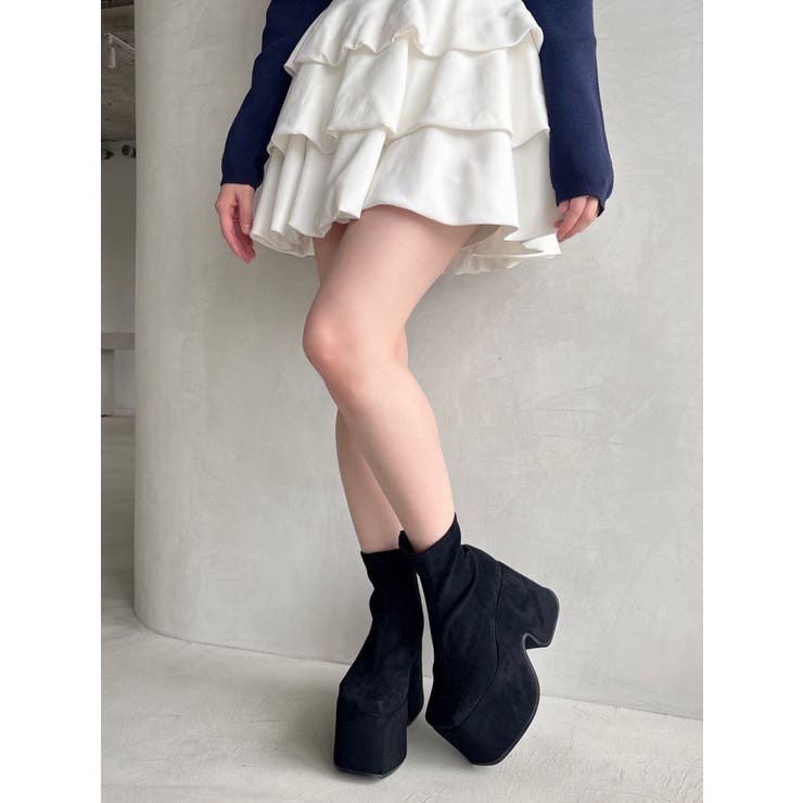 RESEXXY 厚底スエードショートブーツ 厚底スエードショートブーツ[品番：MKSW0066222]｜RESEXXY（リゼクシー