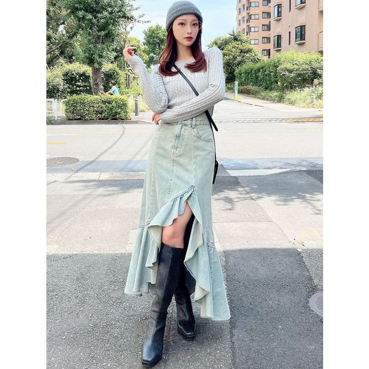 ラッフルデニムスカート | RESEXXY | 詳細画像6 